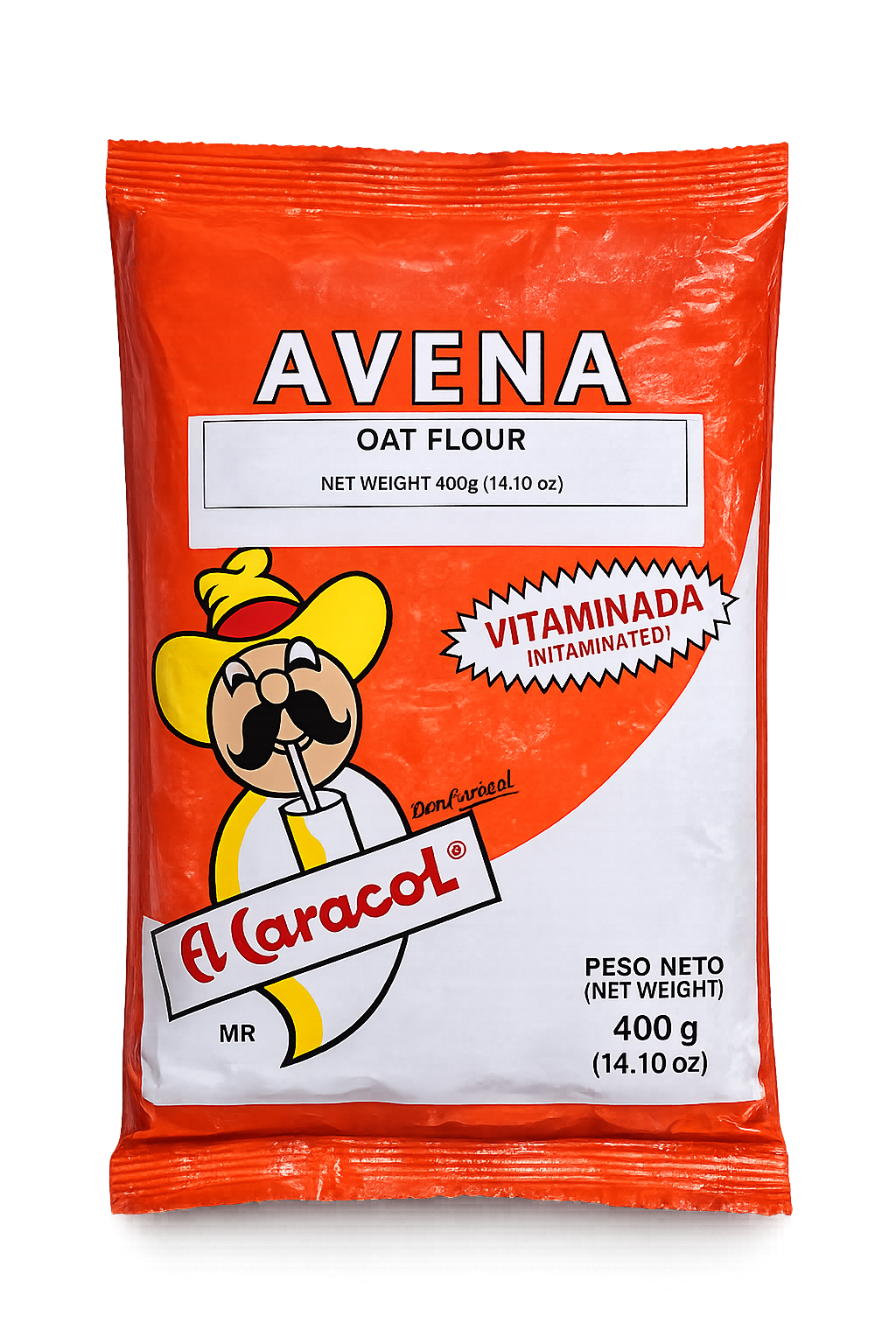 El Caracol Oat Flour 14 oz | Vitamin-Enriched Oat Flour