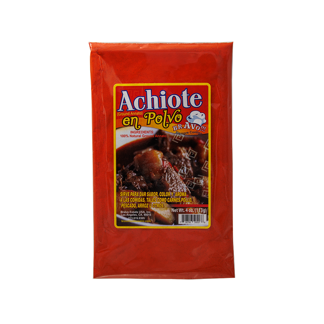Bolsa de achiote en polvo natural, condimento típico salvadoreño para cocinar