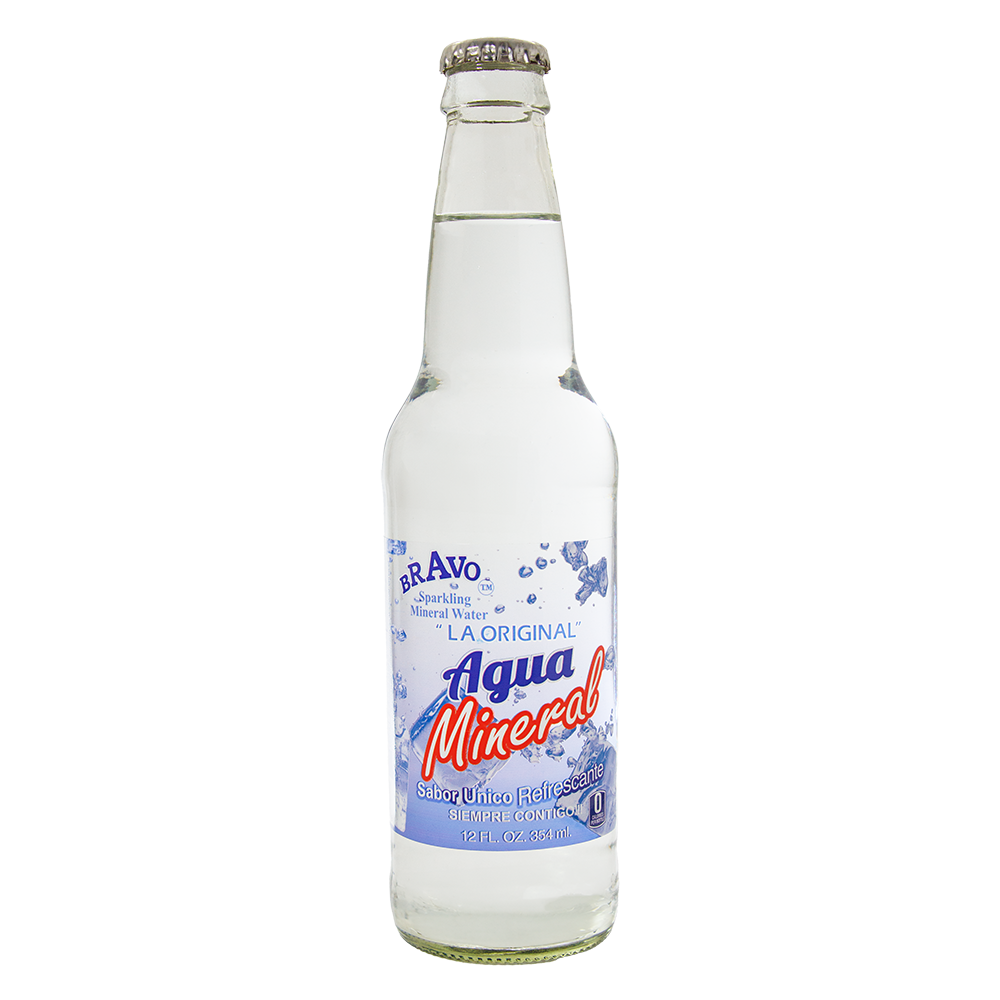 Agua mineral Bravo Foods – pack de 6 botellas con gas natural – Latin Foods At Your Door