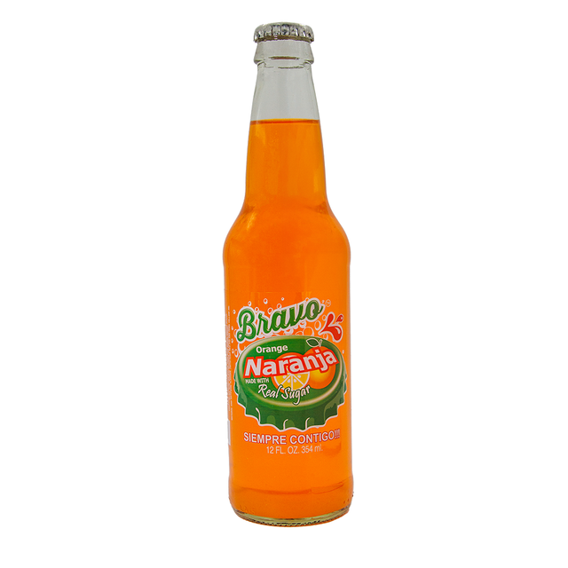 Bebida de naranja Bravo Foods – refresco embotellado sabor cítrico – Latin Foods At Your Door