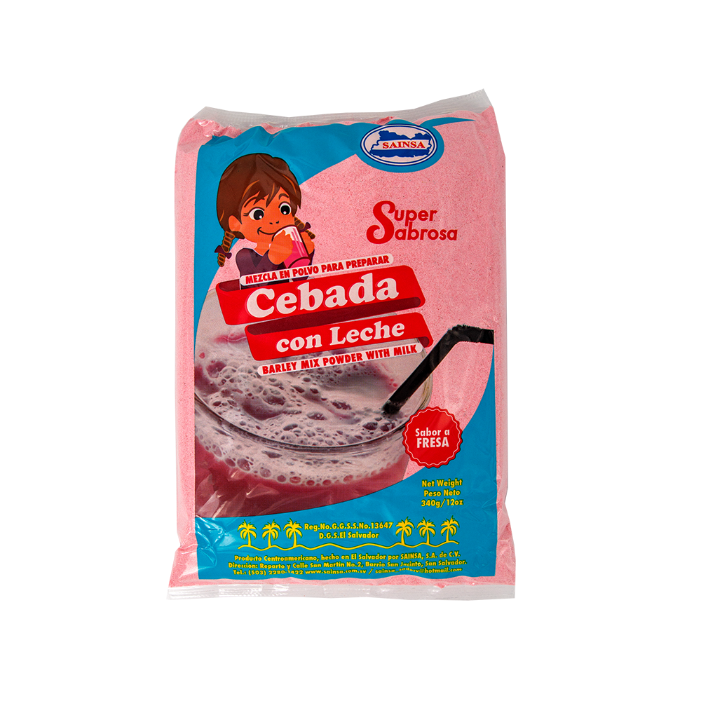 Cebada con leche salvadoreña en polvo – bebida rosa cremosa con canela – Latin Foods At Your Door