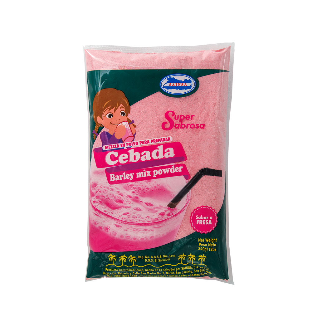 Cebada salvadoreña en polvo – bebida rosa tradicional con canela – Latin Foods At Your Door