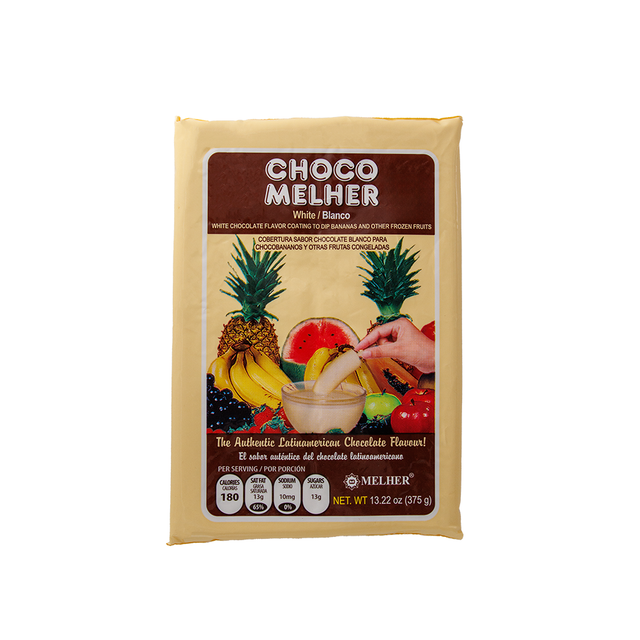 Chocolate blanco Melher – cobertura dulce para chocobananos y repostería – Latin Foods At Your Door