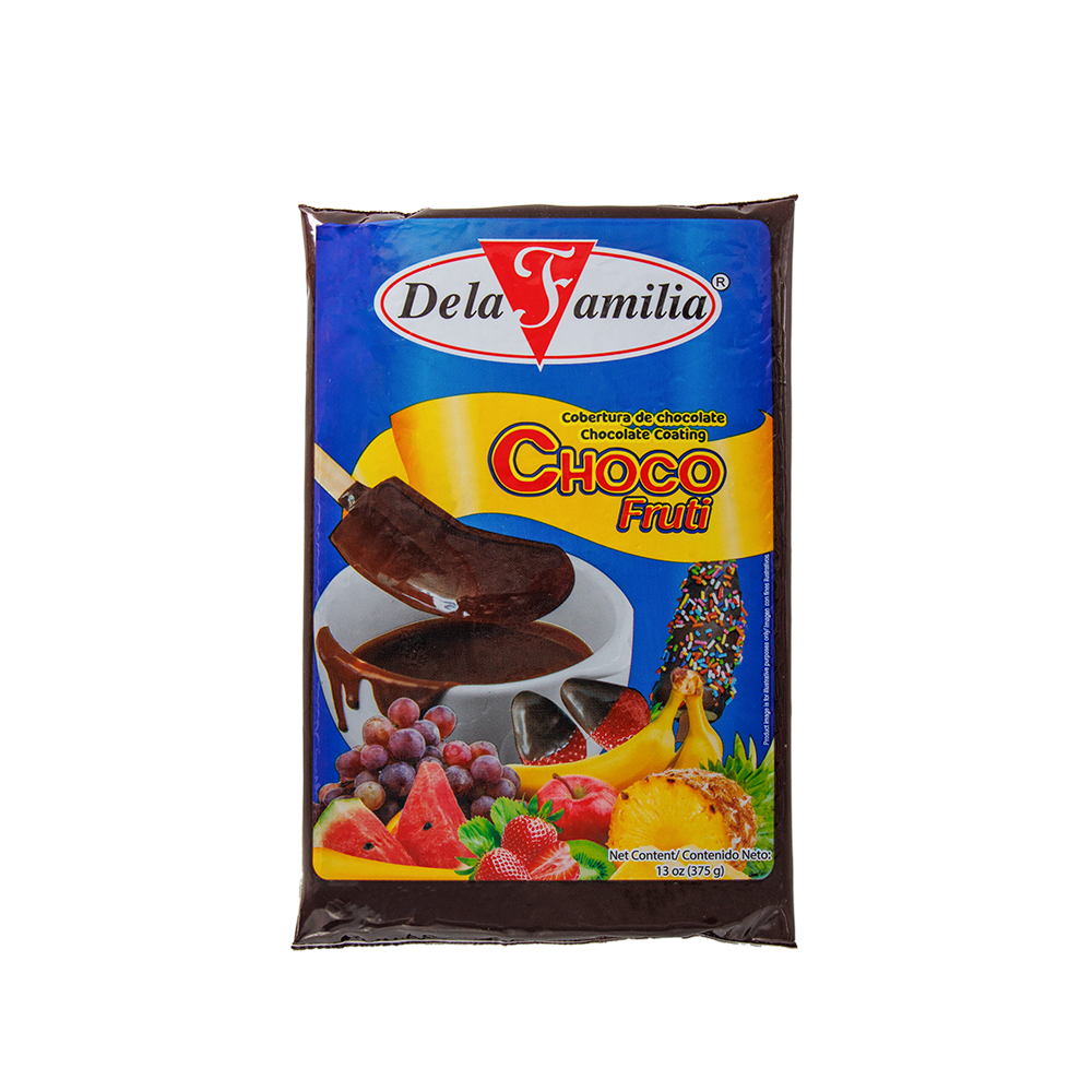 Chocolate Chocofruti De La Familia de 14 onzas para preparar chocobananos y postres