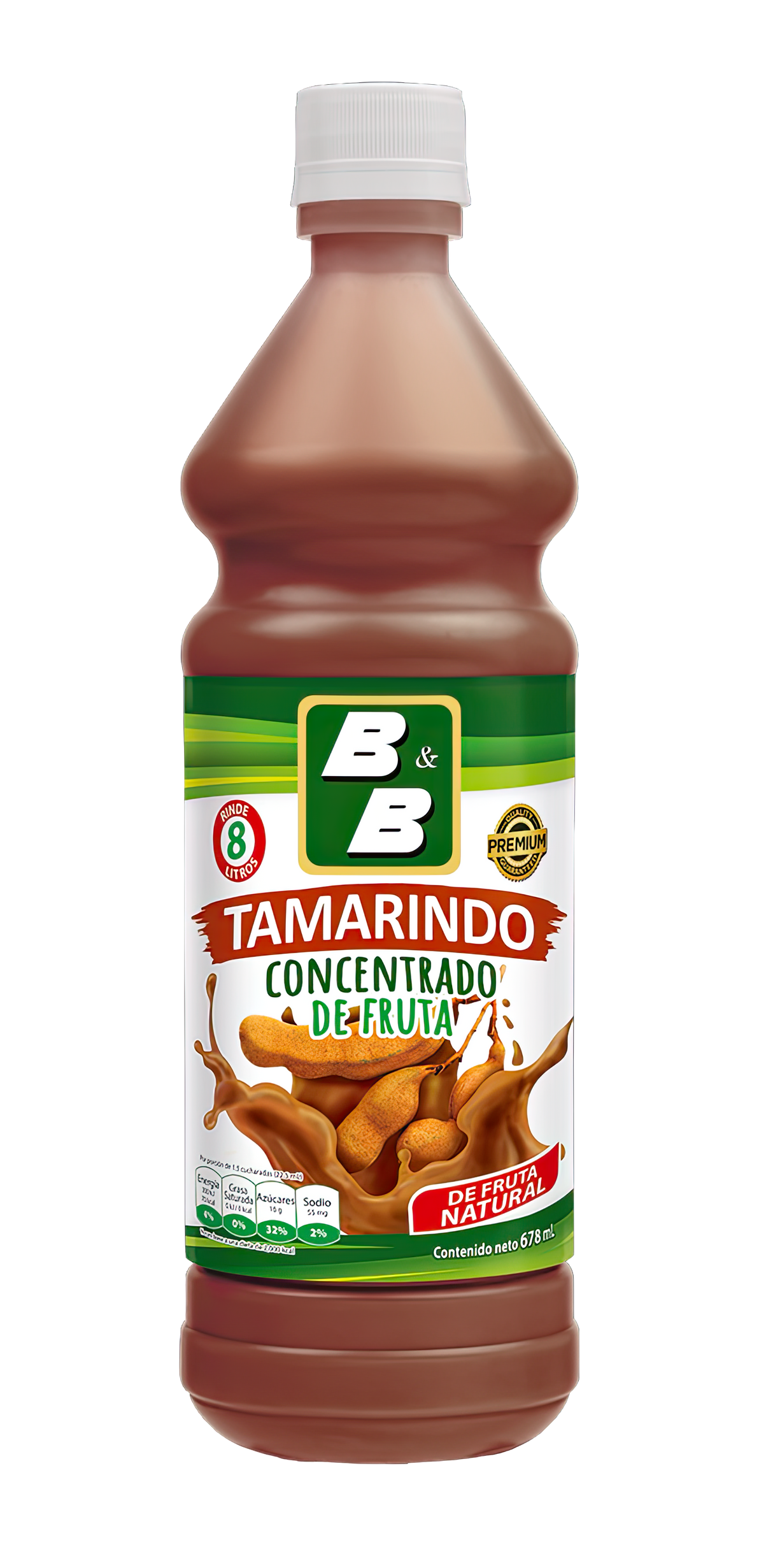 Botella de Concentrado de Tamarindo B&B 678 ml – Bebida típica salvadoreña