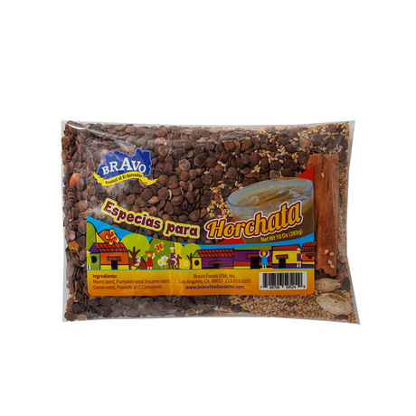 Mezcla de especias naturales para horchata salvadoreña en bolsa transparente