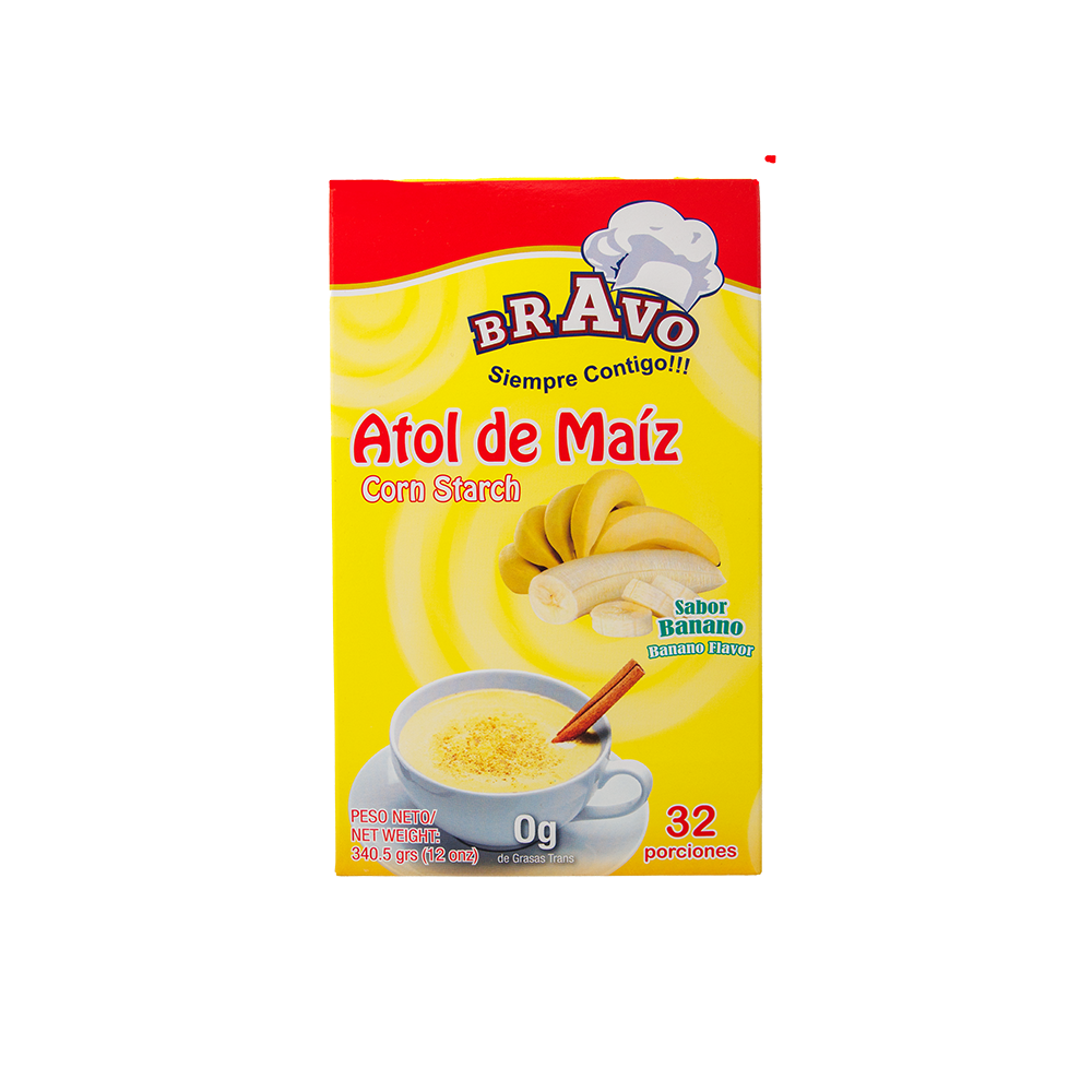Fécula sabor banano Bravo Foods – ideal para atoles y postres centroamericanos – Latin Foods At Your Door