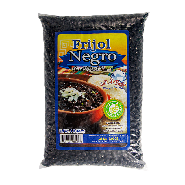 Frijol negro Bravo Foods 4 lbs – grano seco para cocina latina tradicional – Latin Foods At Your Door