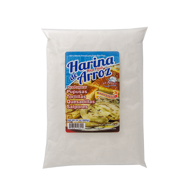 Harina de arroz Bravo Foods 4 lbs – ingrediente suave y tradicional para cocina latina – Latin Foods At Your Door