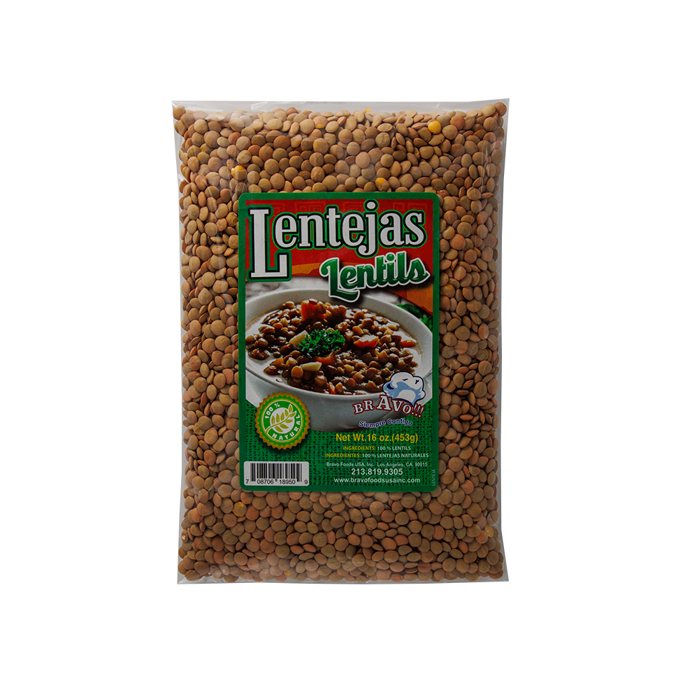 Lentejas Bravo Foods 1 lb – legumbre seca rica en nutrientes para recetas caseras – Latin Foods At Your Door