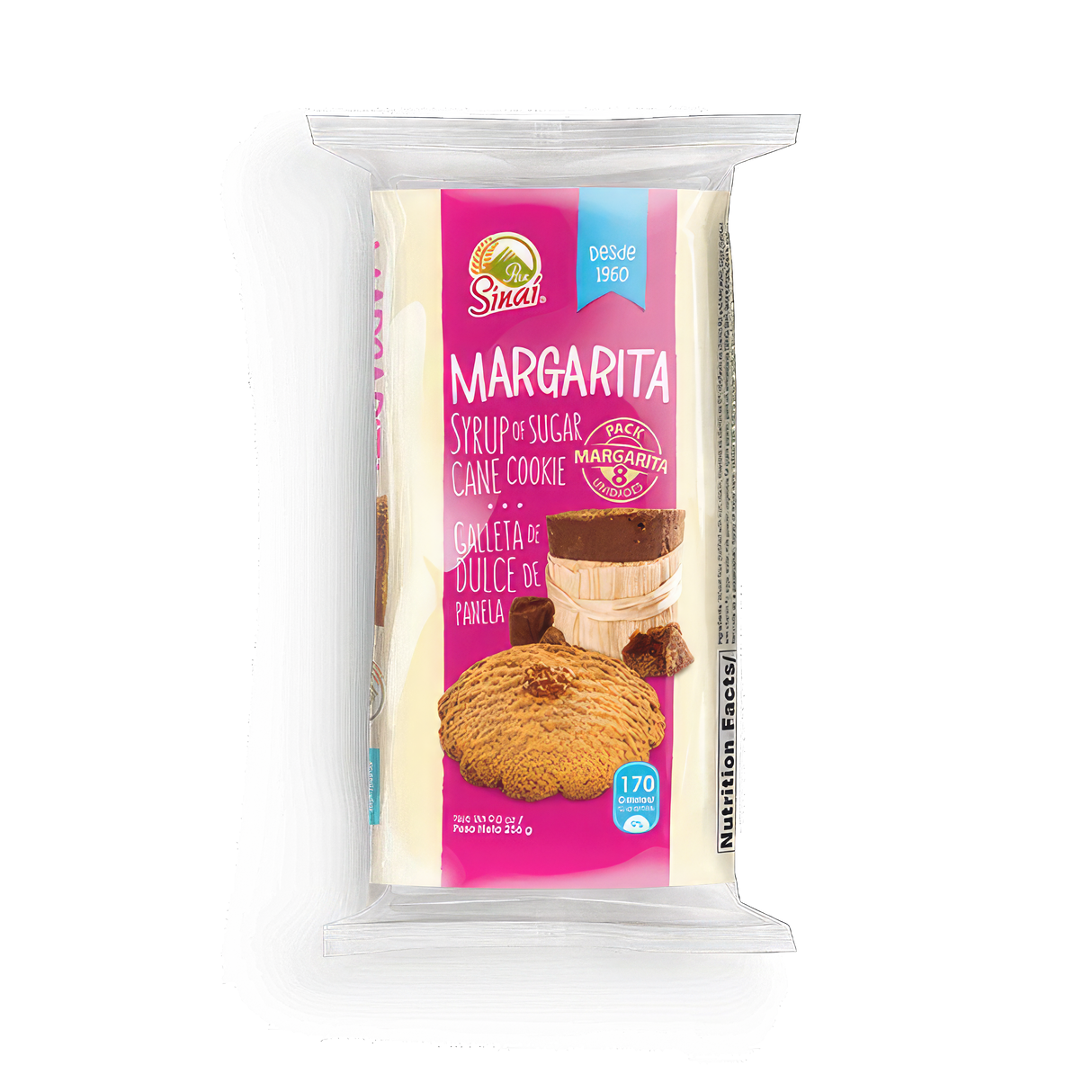 Margarita Pan Sinai, pan dulce tradicional en empaque de 8