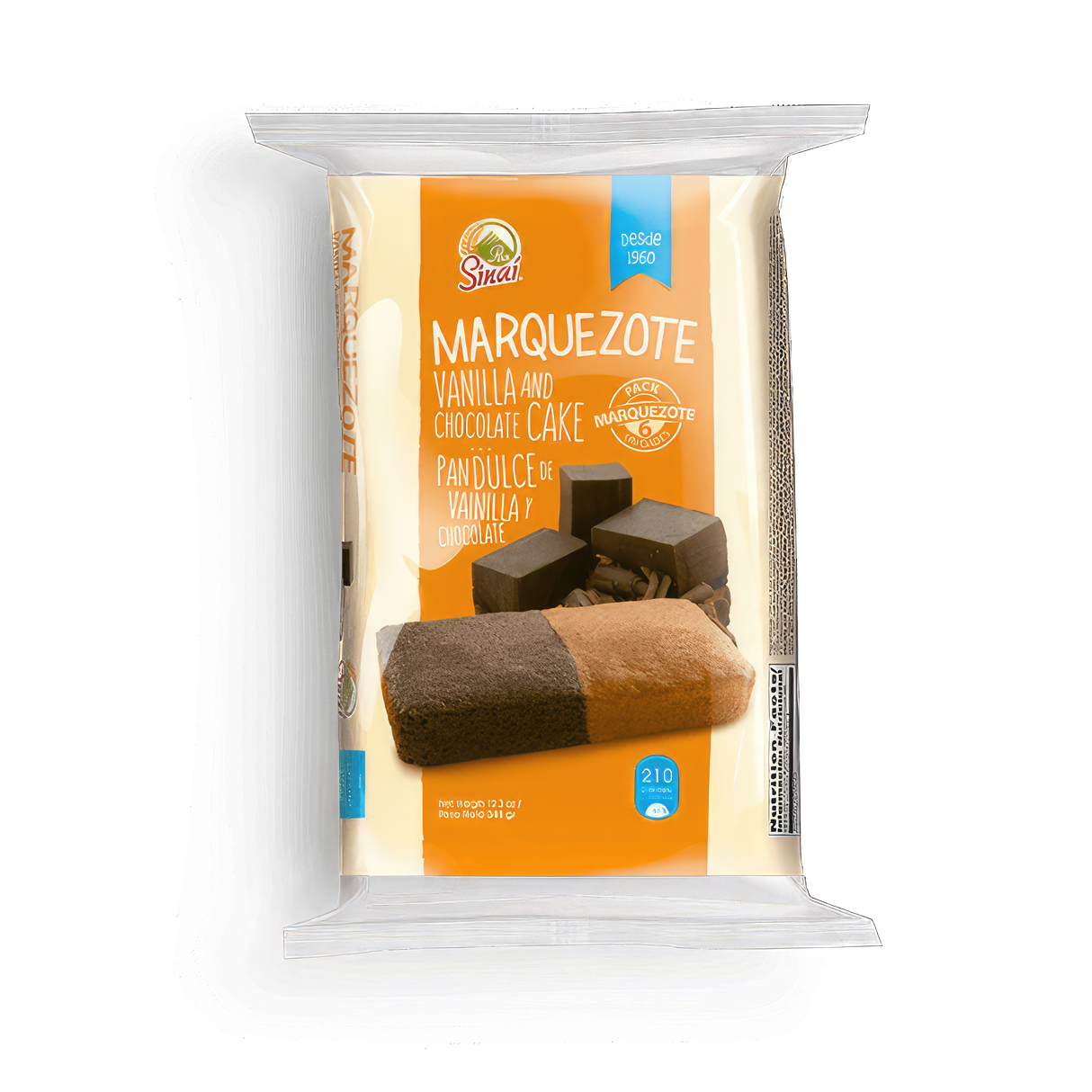 Marquezote Sinai, pan dulce centroamericano en pack de 6