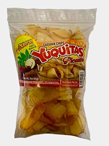 Pack de 3 yuquitas picantes artesanales – chips de yuca con sabor picante centroamericano – Latin Foods At Your Door