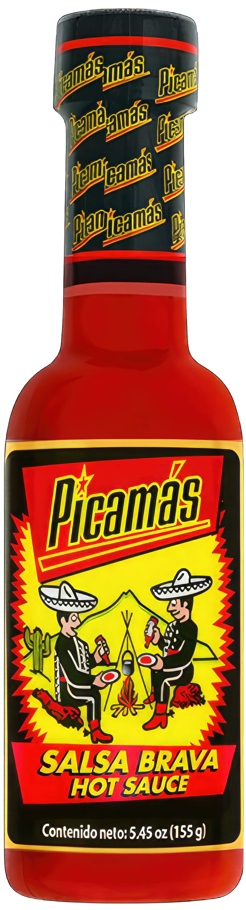 Botella de salsa Picamas roja 5.45oz – Sabor tradicional guatemalteco