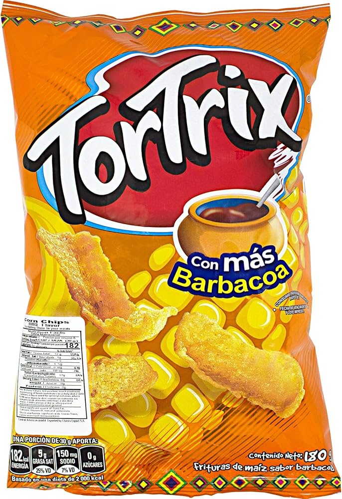 Tortrix Barbacoa – snack de maíz sabor BBQ 180 g – Latin Foods At Your Door