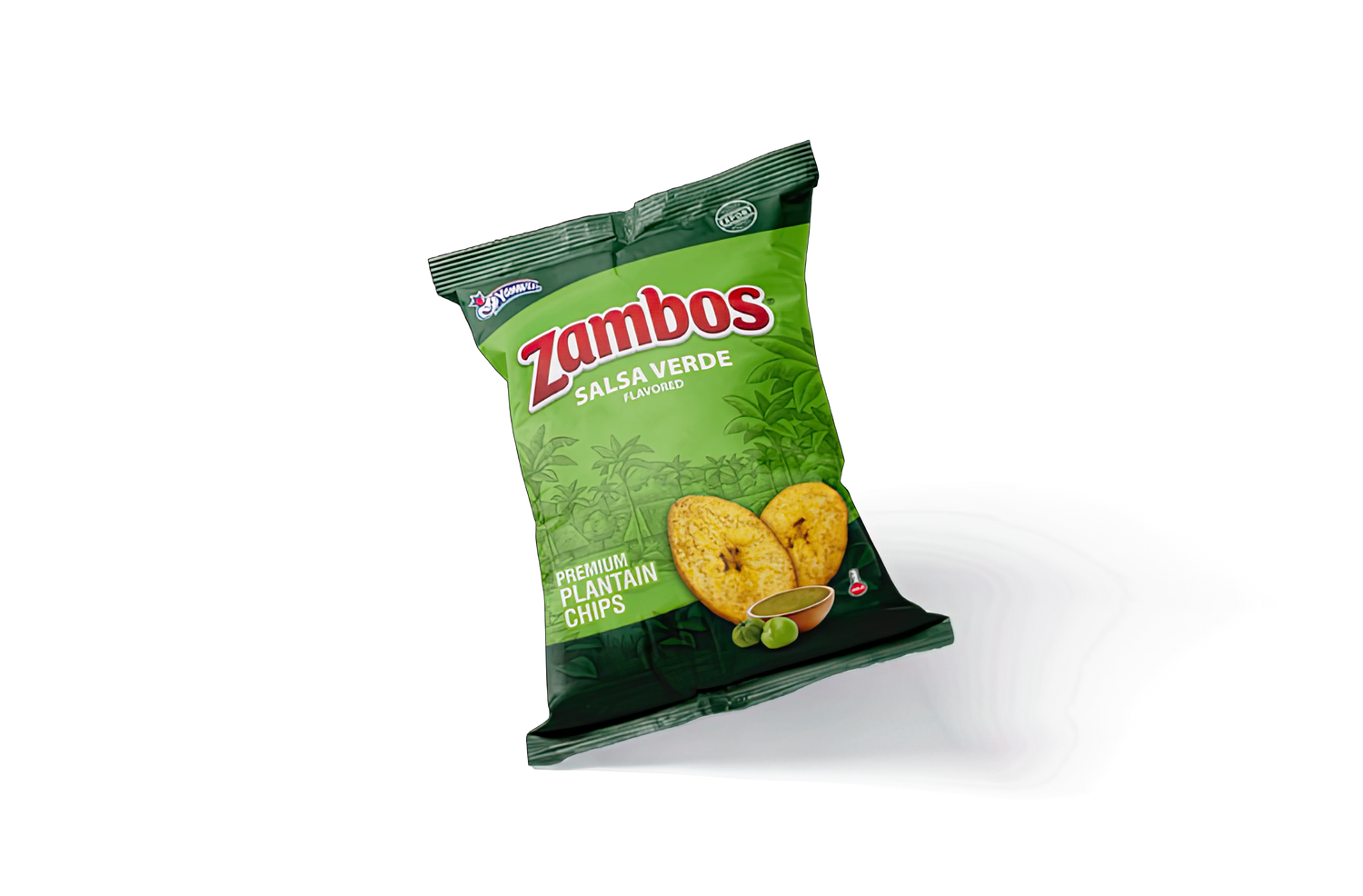 Zambos salsa verde – chips de plátano hondureñas con sabor especiado – Latin Foods At Your Door
