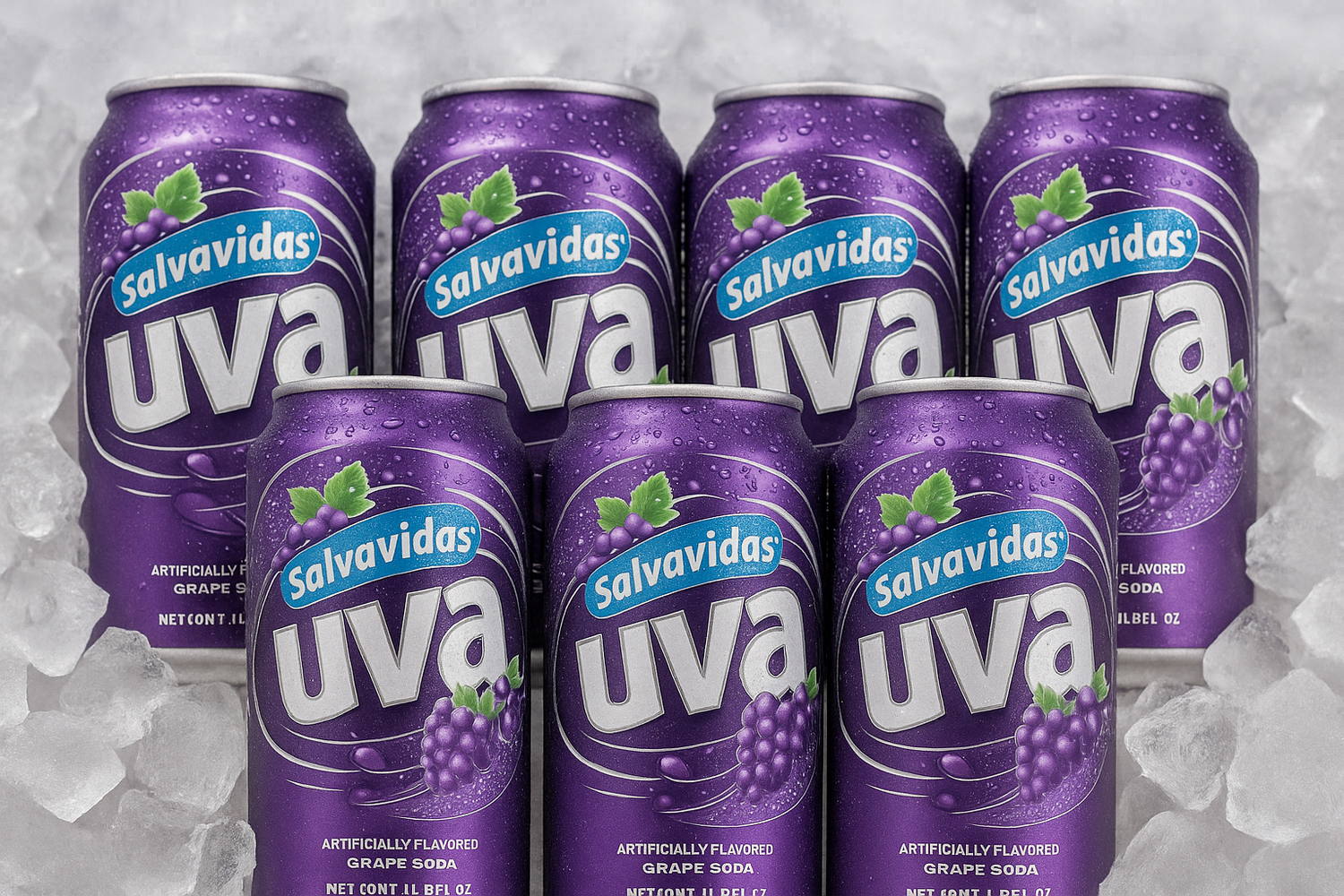 Salvavida Uva – Refresco Hondureño en Lata | 6 Pack