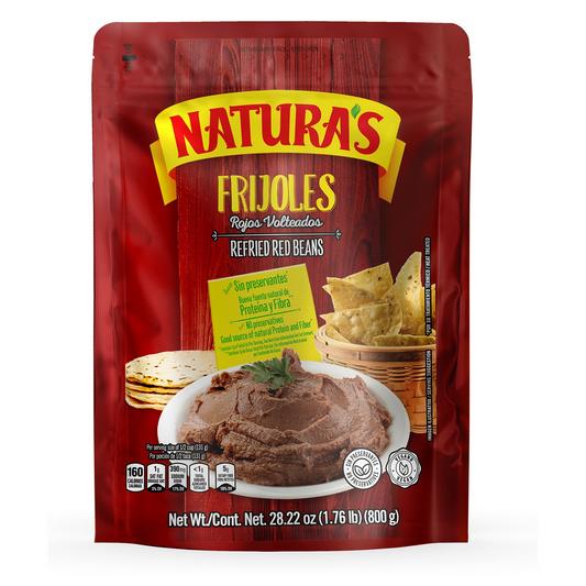 Frjioles Volteados Refritos Rojo - Naturas | 800g