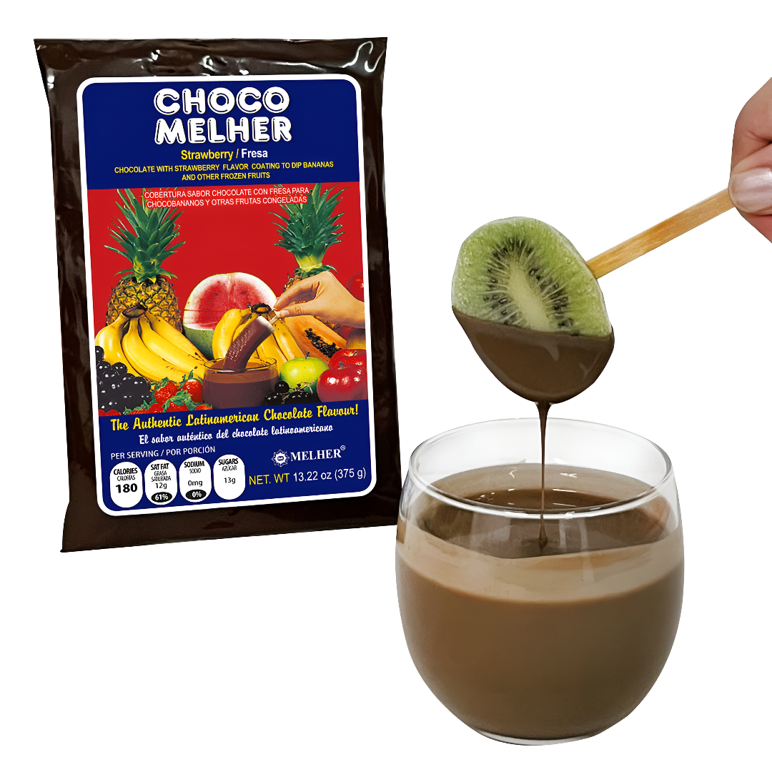 Strawberry Chocolate – Melher | Strawberry Coating for Chocobananos and Desserts
