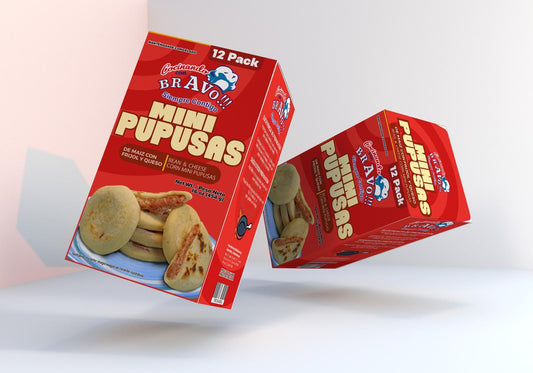 Mini pupusas Frijol y Queso - 12 Pack