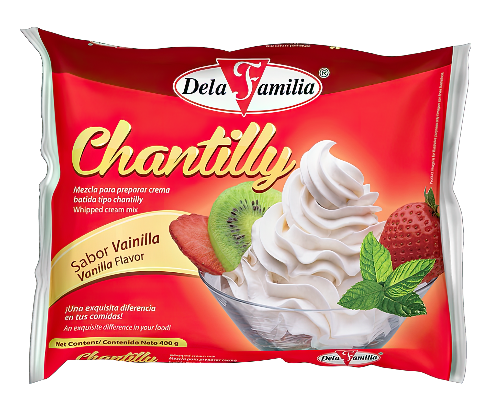 Chantilly Vanilla Flavor 400 g – De La Familia | Ideal for Baking Chantilly Vanilla Flavor 400 g – De La Familia | Ideal for Baking
