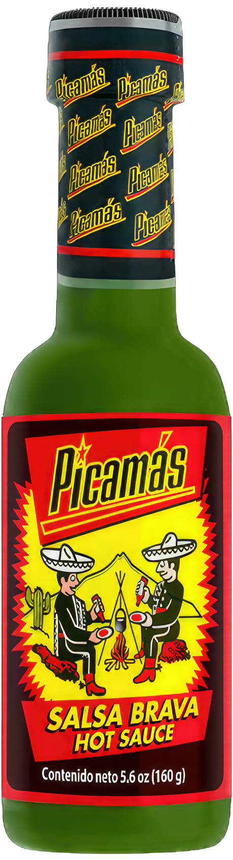 Salsa de chile verde Picamas en botella de 5.6oz – Picante guatemalteco suave