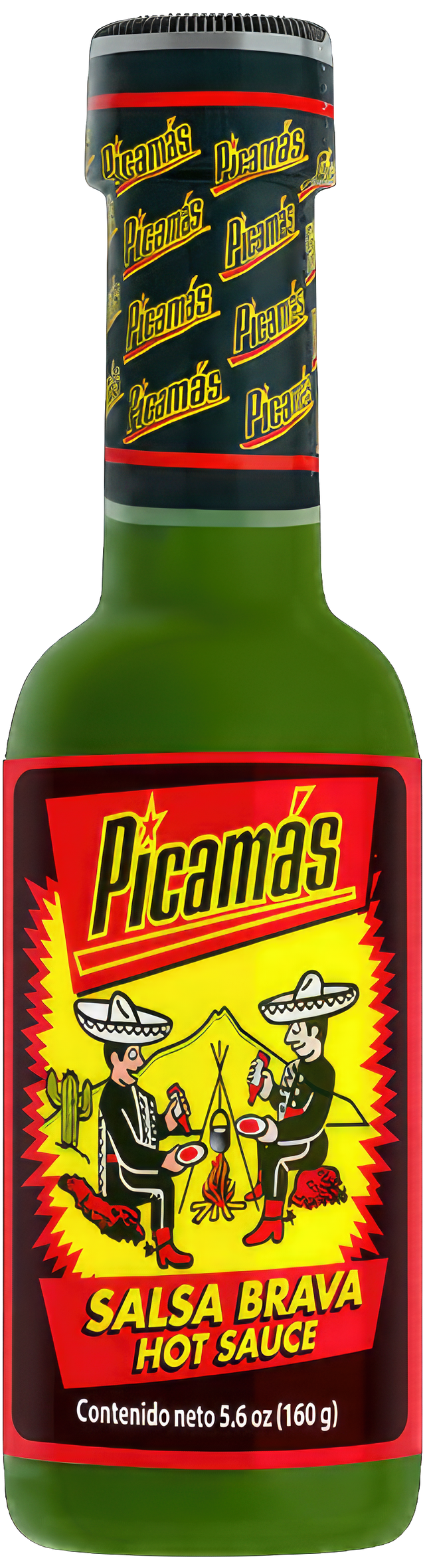 Salsa de chile verde Picamas en botella de 5.6oz – Picante guatemalteco suave