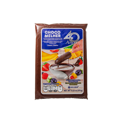 Chocolate sabor clásico Melher – cobertura tradicional para chocobananos y postres – Latin Foods At Your Door