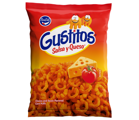 Gustitos Salsa y Queso Bocadeli – Snack salvadoreño crujiente sabor salsa y queso