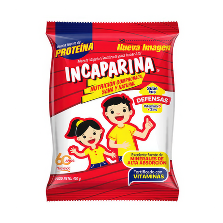 Empaque de Incaparina 450 g – Producto nutricional tradicional de Guatemala