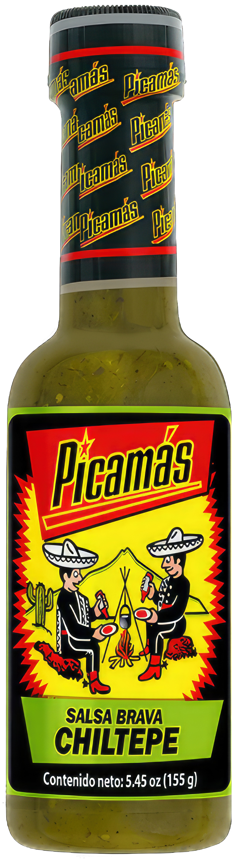 Botella de salsa Picamas chile chiltepe 5.6oz – Picante tradicional guatemalteco