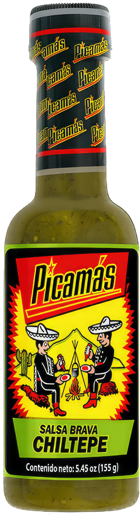 Botella de salsa Picamas chile chiltepe 5.6oz – Picante tradicional guatemalteco