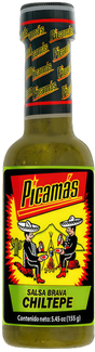 Botella de salsa Picamas chile chiltepe 5.6oz – Picante tradicional guatemalteco