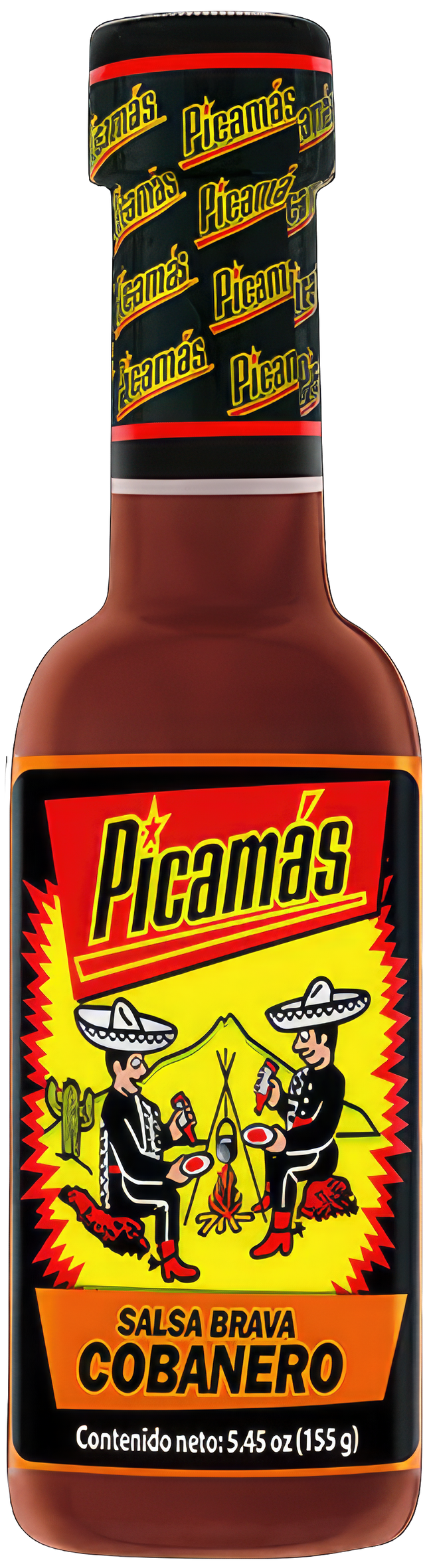 Botella de salsa Picamas cobanero 5.45oz – Salsa picante con chile ahumado guatemalteco