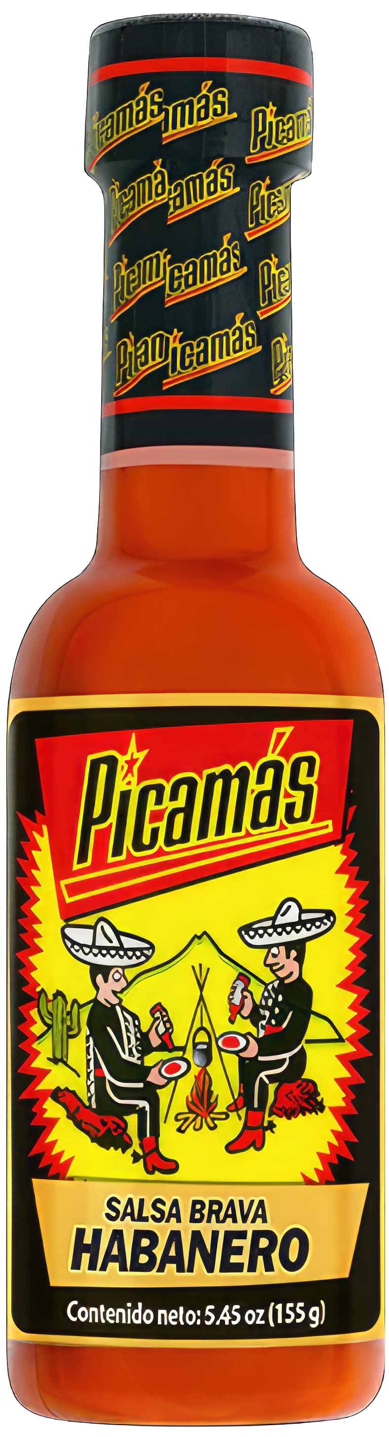 Botella de salsa Picamas sabor habanero 5.6oz – Picante guatemalteco fuerte