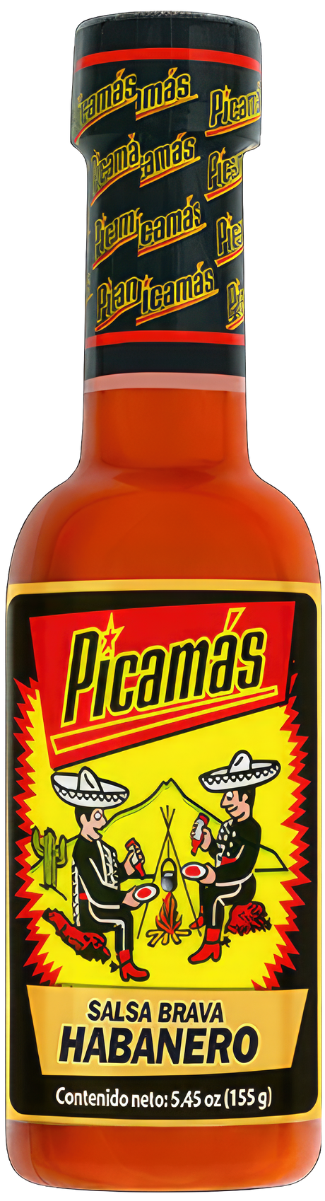 Botella de salsa Picamas sabor habanero 5.6oz – Picante guatemalteco fuerte
