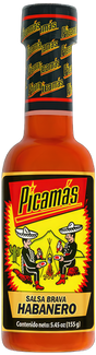 Botella de salsa Picamas sabor habanero 5.6oz – Picante guatemalteco fuerte
